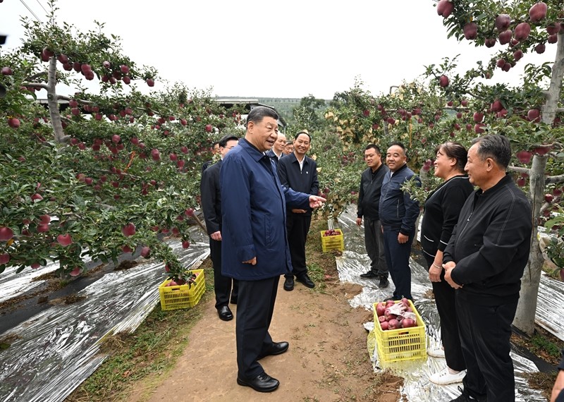 习近平在甘肃考察时强调深化改革勇于创新苦干实干富民奋力谱写中国式现代化甘肃篇章在路上考察蔡奇陪同考察1.jpg